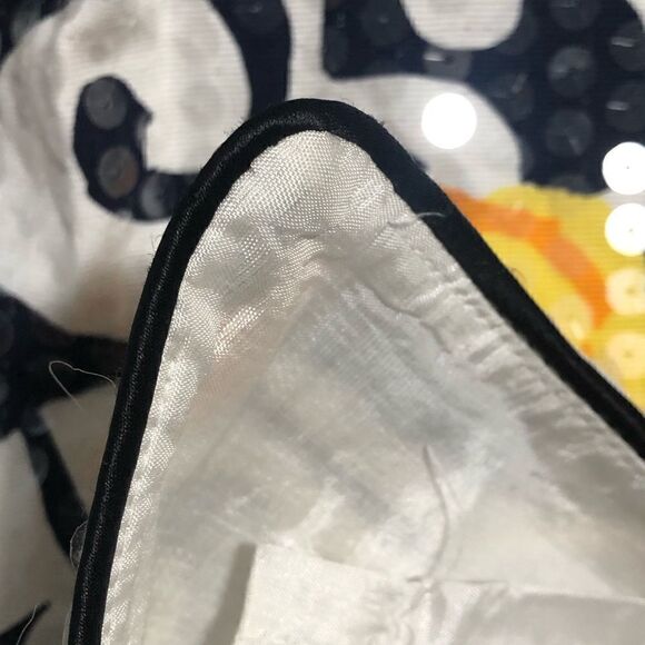 vintage Chancelle abstract floral print sequined dress size 6 - Picture 13 of 14